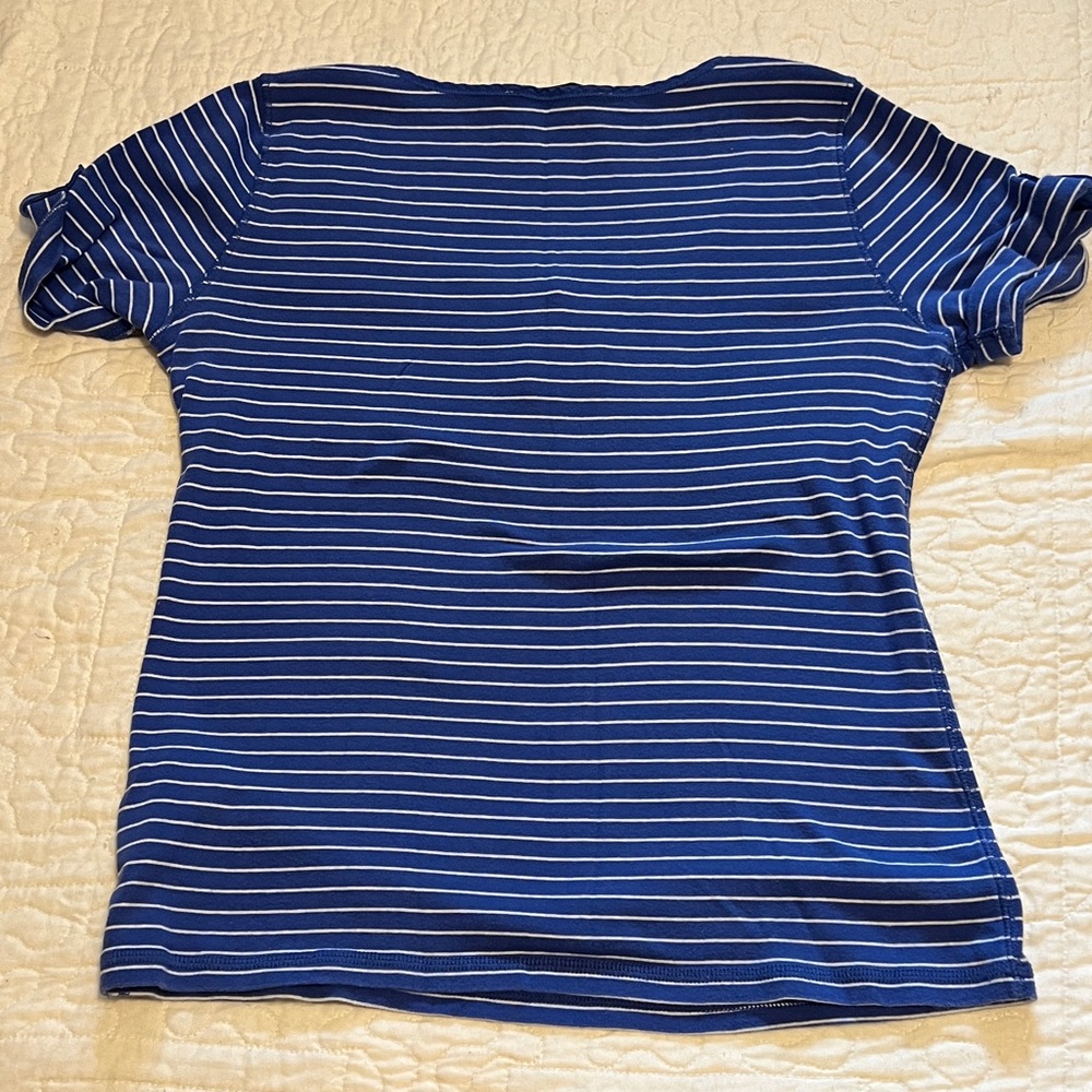 Jones New York & Navy Striped Short Sleeve Top - Picture 6 of 6